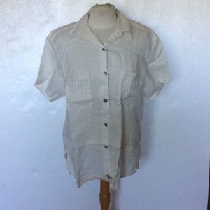 Carry Back White Button Down Shirt SZ 14